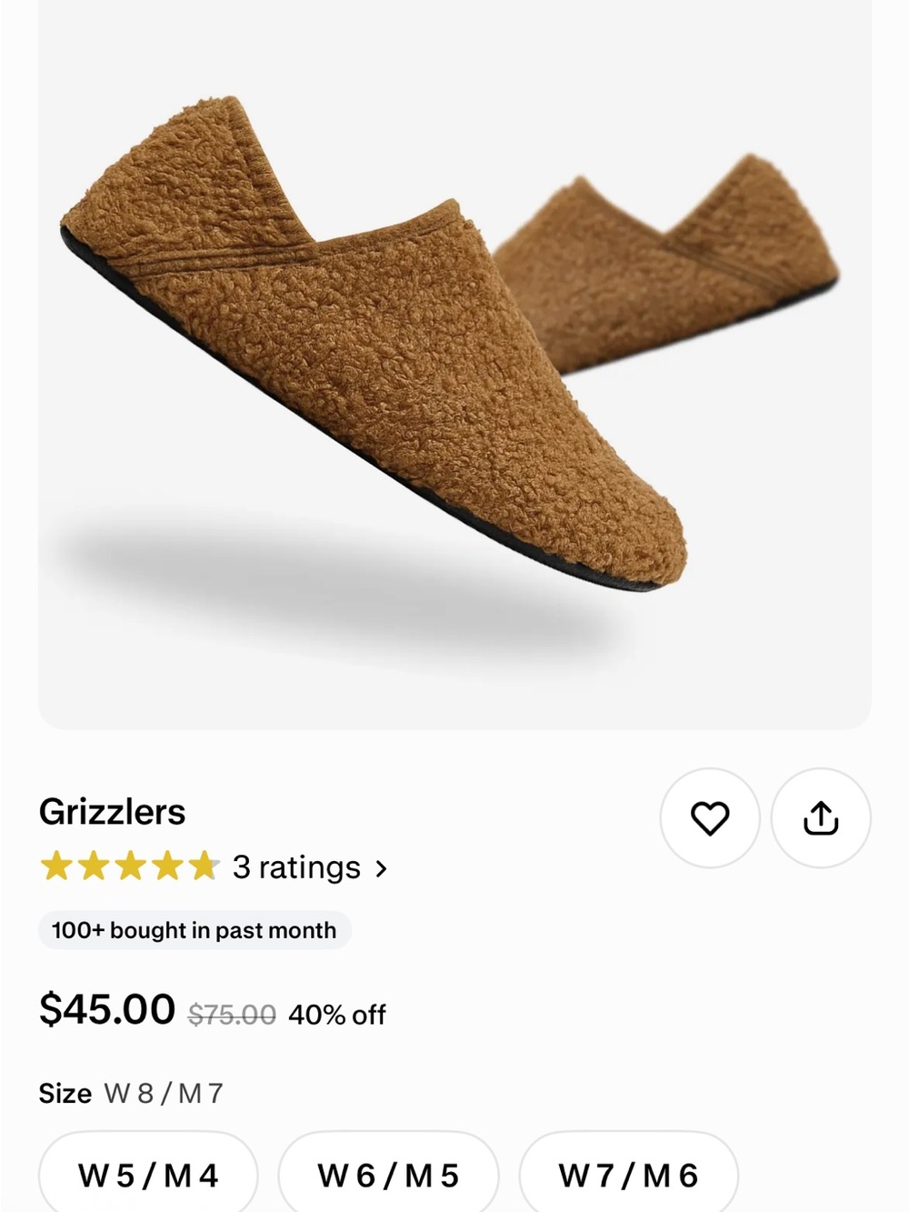 Plush Slip-On Slippers — Tan